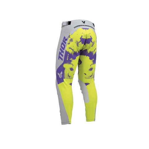 THOR MX PANT YOUTH LAUNCHMOD BLEACH GRAY/ACID