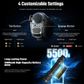 NITECORE RECHARGEABLE TACTICAL LED FLASHLIGHT 5000 LUM WITH GLASS BREAK