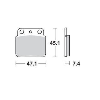 BRAKE PADS REAR MOTO MASTER PRO SINTERED ARCTIC CAT KAWASAKI SUZUKI