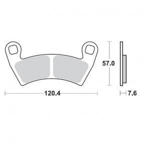 BRAKE PADS FRONT RIGHT MOTO MASTER NITRO SINTERED 400 RANGER10-13 500 RANGER 08-11 700 RANGER 06-11