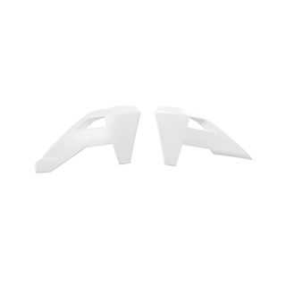 RADIATOR SHROUDS RTECH WHITE HUSQVARNA FC FE  FS FX TC TE TX