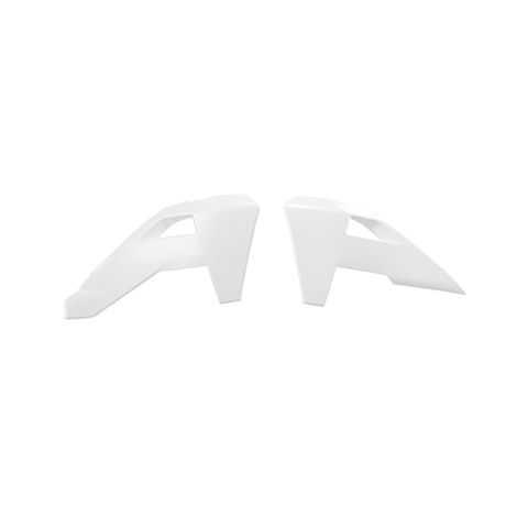 RADIATOR SHROUDS RTECH WHITE HUSQVARNA FC FE  FS FX TC TE TX