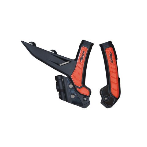 FRAME GUARDS RTECH KTM EXC EXC-F SX SX-F XC XC-F XC-W  XCF-W BLACK ORANGE