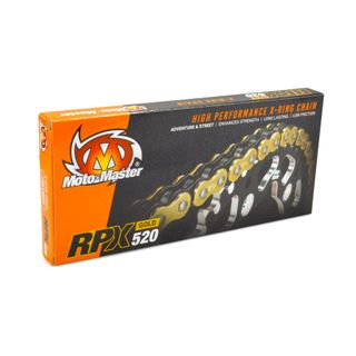 CHAIN 520 - 128 LINK MOTO MASTER GOLD RPX ROAD X-RING CHAIN