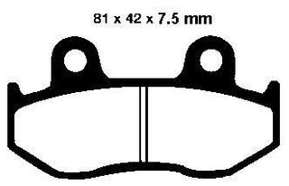 BRAKE PAD FRONT PSYCHIC HONDA TRX250X FOURTRAX 88-92 CR125R CR250R CR500R 84-86 MTX125 MTX250 84-87
