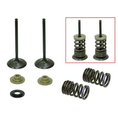 INLET VALVE KIT NAMURA MX INCLUDES 2 VALVES, 2 SPRINGS, RETAINERS & SEATS KAWASAKI KX250F 07-08