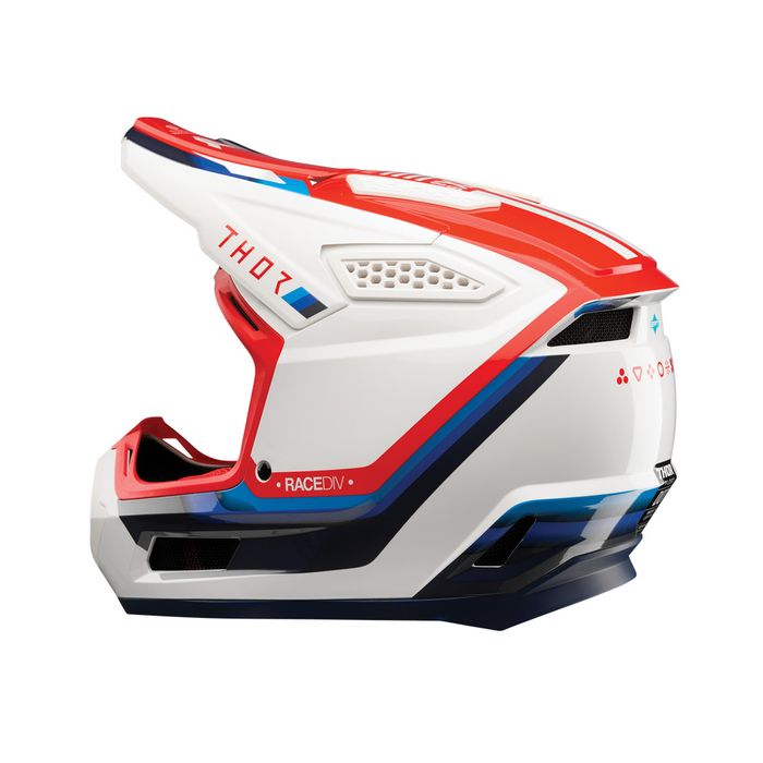 THOR HELMET FLEET DEFY WHITE/RED/BLACK