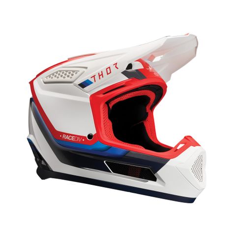 THOR HELMET FLEET DEFY WHITE/RED/BLACK