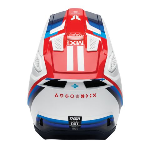 THOR HELMET FLEET DEFY WHITE/RED/BLACK