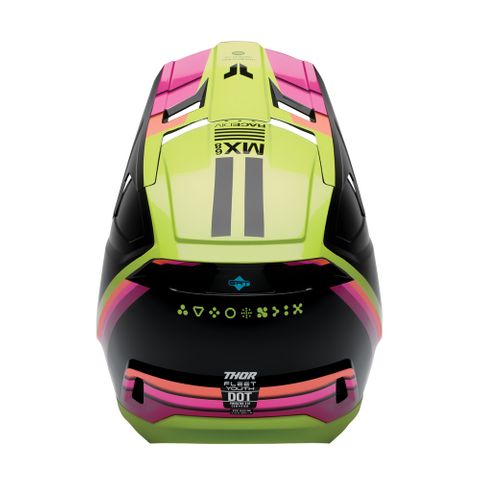 THOR HELMET FLEET DEFY BLACK/ACID YOUTH