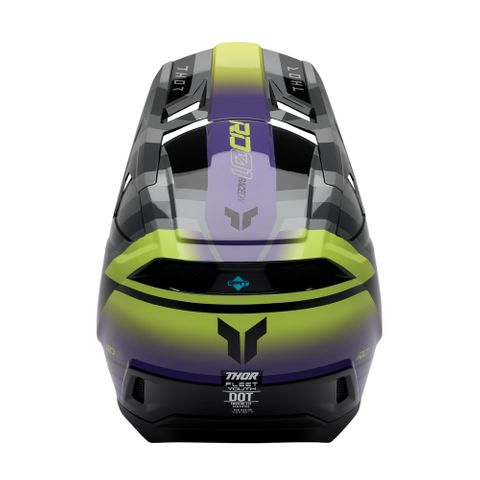 THOR HELMET FLEET CAMBER BLACK/PURPLE YOUTH