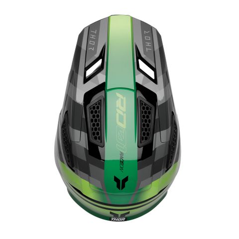 THOR HELMET FLEET CAMBER BLACK/GREEN