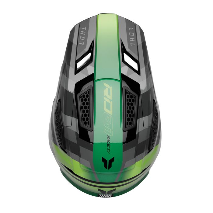 THOR HELMET FLEET CAMBER BLACK/GREEN