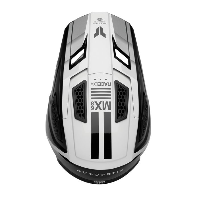 THOR HELMET FLEET DEFY BLACK/WHITE