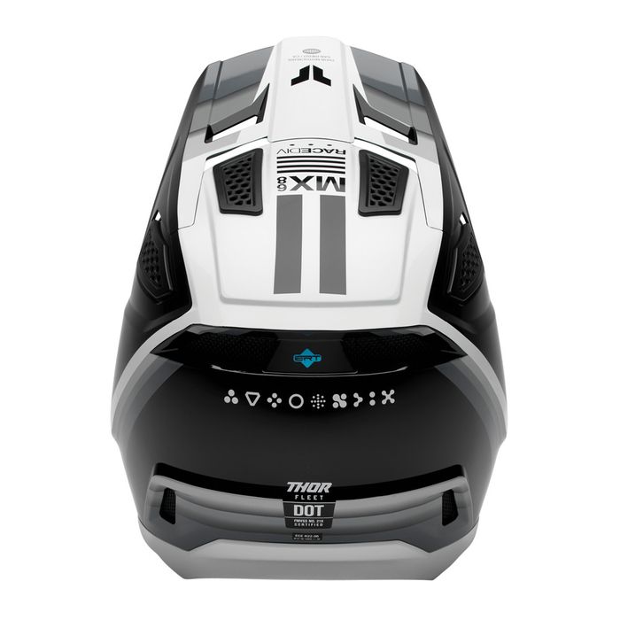 THOR HELMET FLEET DEFY BLACK/WHITE