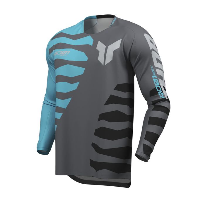THOR JERSEY LAUNCHMODE CHARCOAL/AQUA