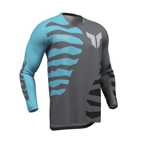 THOR JERSEY LAUNCHMODE CHARCOAL/AQUA