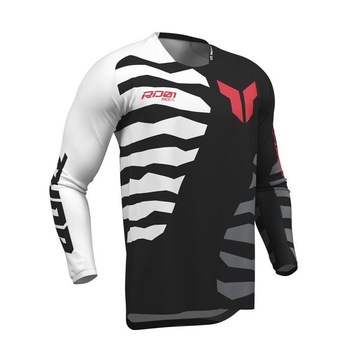 THOR JERSEY LAUNCHMODE BLACK/WHITE