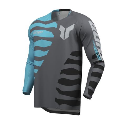 THOR JERSEY LAUNCHMODE CHARCOAL/AQUA