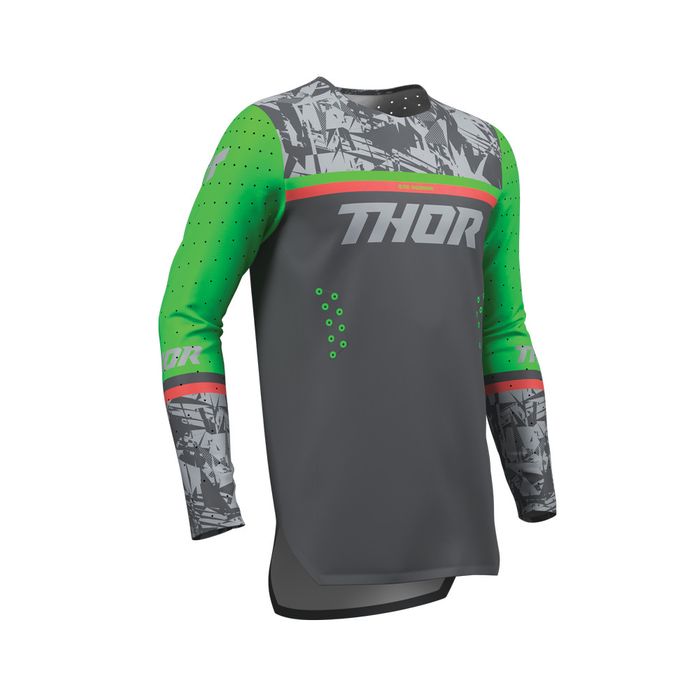 THOR JERSEY SPORTMODE PUNKED CHAR/GRN YOUTH
