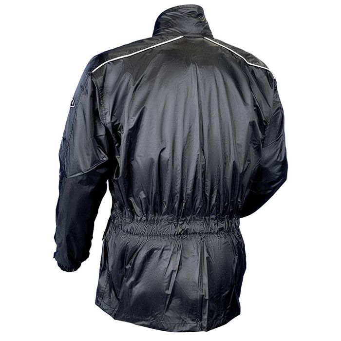 MOTODRY LIGHTNING WATERPROOF RAIN JACKET BLK