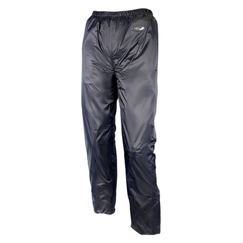 MOTODRY LIGHTNING WATERPROOF RAIN PANTS BLACK