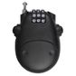 LOK UP COMBINATION CABLE PADLOCK BLACK