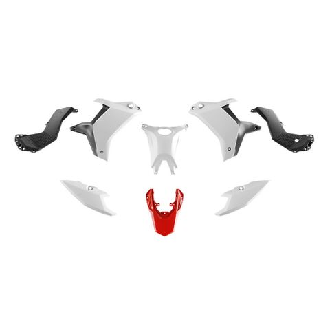 PLASTICS KIT RTECH 5 PIECE YAMAHA XT700Z TENERE - 700 RALLY 25-26 WHITE RED BLACK