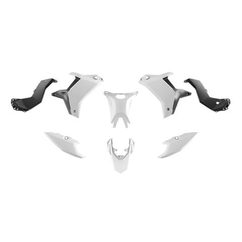 PLASTICS KIT RTECH 5 PIECE YAMAHA XT700Z TENERE - 700 RALLY 25-26 WHITE BLACK