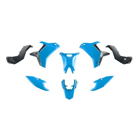 PLASTICS KIT RTECH 5 PIECE YAMAHA XT700Z TENERE - 700 RALLY 25-26 LIGHT BLUE BLACK