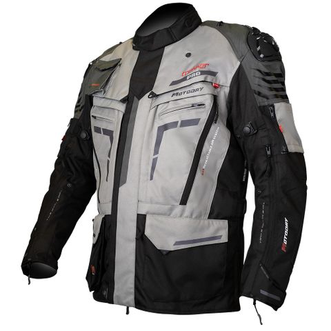 MOTODRY TREKKER PRO JACKET BLACK/ANTH/GREY