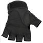 MOTODRY FINGERLESS EASY-RIDE GLOVE BLACK
