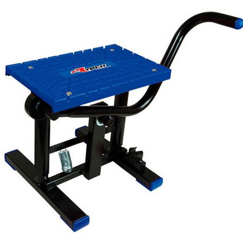 FOOT LIFT BIKE STAND CROSS TPU PLATE RTECH BLACK BLUE