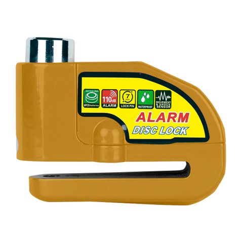 LOK UP ALARM DISC LOCK YELLOW 5.5MM
