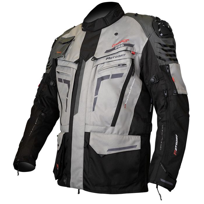 MOTODRY TREKKER PRO JACKET BLACK/ANTH/GREY