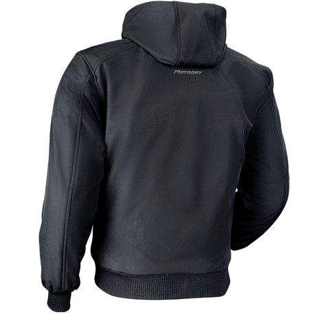 MOTODRY HOODIE JACKET TEXTILE BLACK