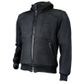 MOTODRY HOODIE JACKET TEXTILE BLACK