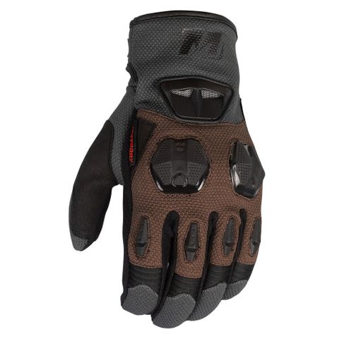 MOTODRY TREKKER GLOVE BLACK GREY BROWN