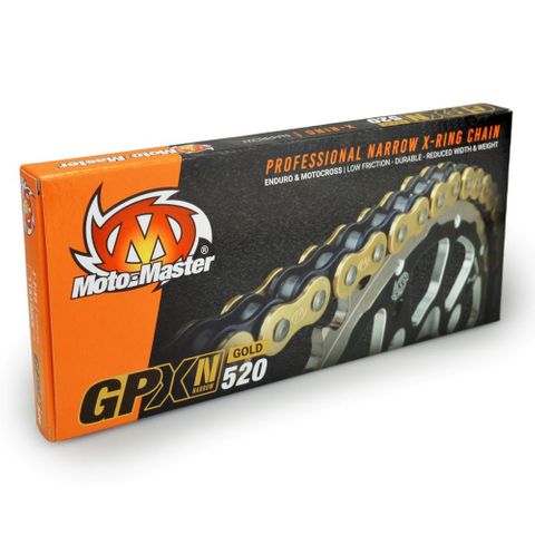 CHAIN 520 - 120 LINK MOTO MASTER GOLD GPXN 520 X-RING