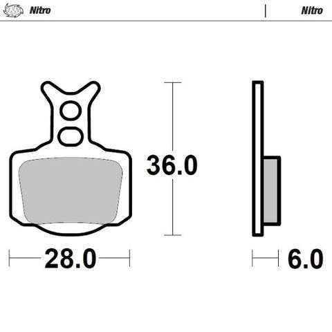 BRAKE PADS FRONT AND REAR MOTO MASTER NITRO GAS GAS HUSQVARNA KTM