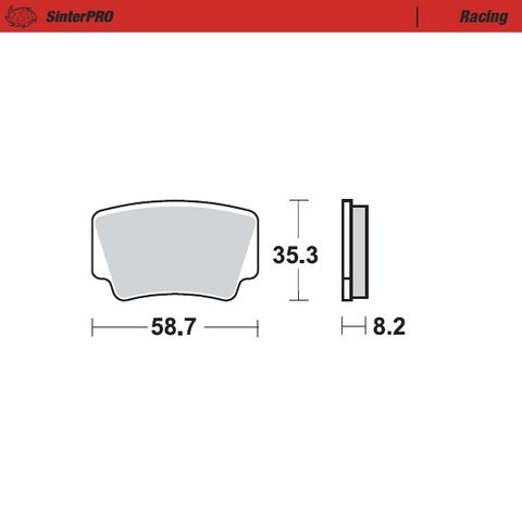 BRAKE PADS REAR MOTO MASTER PRO SINTERED KTM 450 XC-F 08-10 505 SX-F 10-13 525 XCF-W 08-13