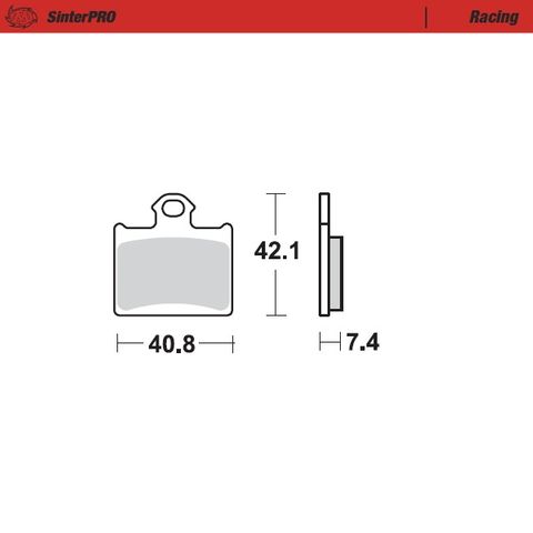 BRAKE PADS REAR MOTO MASTER PRO SINTERED FOR HUSQVARNA KTM