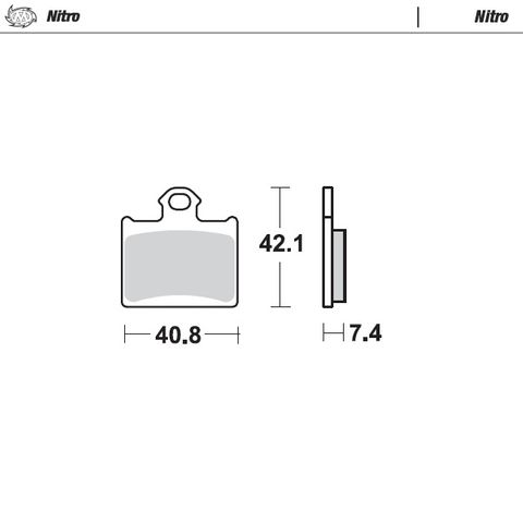 BRAKE PADS REAR MOTO MASTER NITRO FOR HUSQVARNA KTM