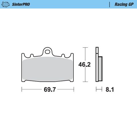 BRAKE PADS FRONT MOTO MASTER SINTER PRO RACING GP SUPERMOTARD