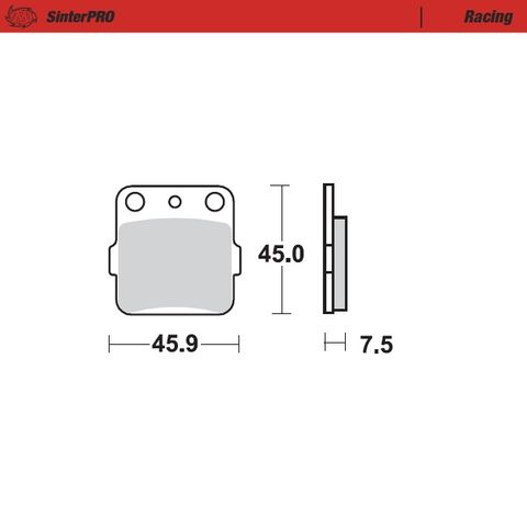 BRAKE PADS FRONT MOTO MASTER PRO SINTERED FOR ARCTIC CAT REAR HONDA KAWASAKI SUZUKI YAMAHA