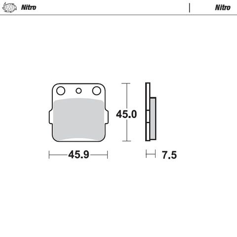 BRAKE PADS FRONT AND REAR MOTO MASTER NITRO SINTERED HONDA SUZUKI YAMAHA