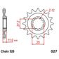 FRONT SPROCKET MOTO MASTER STEEL 12T HUSQVARNA