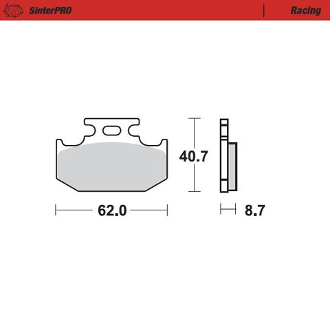 BRAKE PADS REAR MOTO MASTER PRO SINTERED FOR KAWASAKI SUZUKI YAMAHA