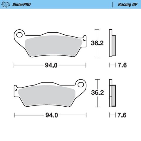 BRAKE PADS FRONT MOTO MASTER RACING GP FOR GAS GAS HUSABERG HUSQVARNA KTM SHERCO TM RACING YAMAHA