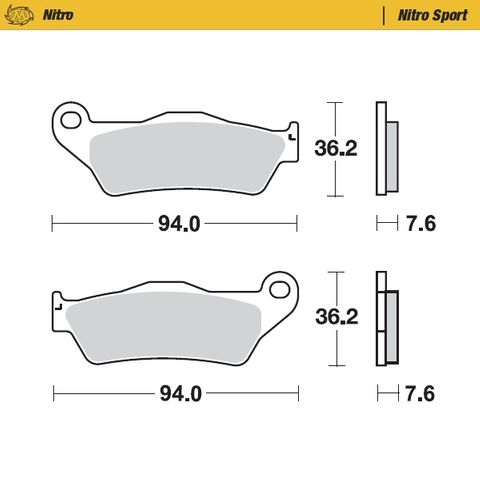 BRAKE PADS FRONT MOTO MASTER NITRO SPORT GAS GAS HUSABERG HUSQVARNA KTM SHERCO TM RACING YAMAHA